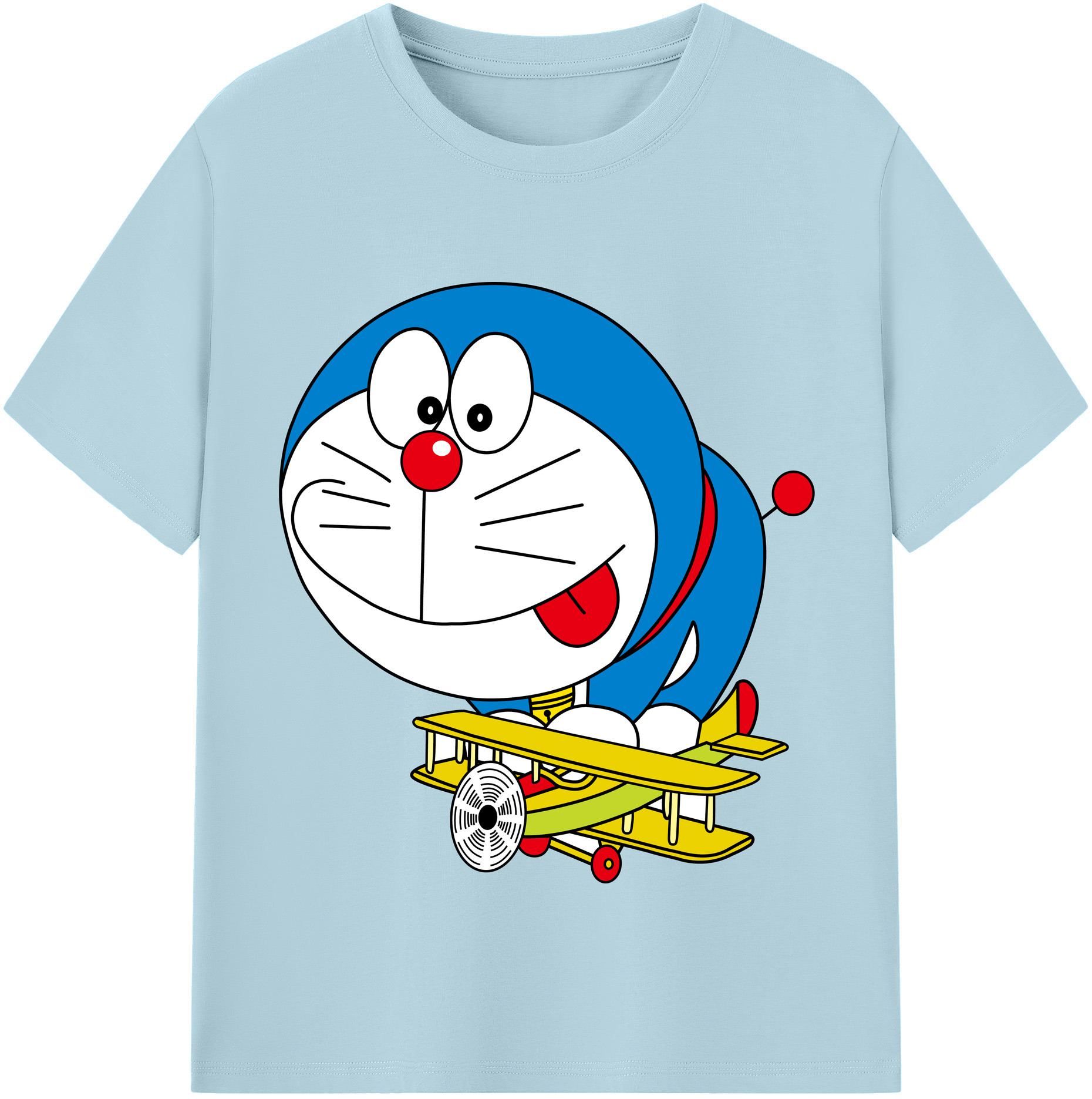 （画像用） ドラえもん Doraemon 綿100％半袖Tシャツ（フロントプリント）
